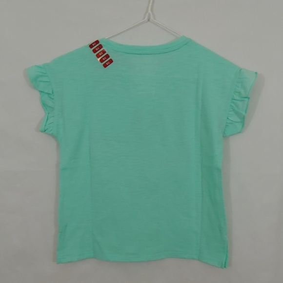 My Favorite Tee Green Giraffe W Sequin Size 7/8 - Picture 5 of 5